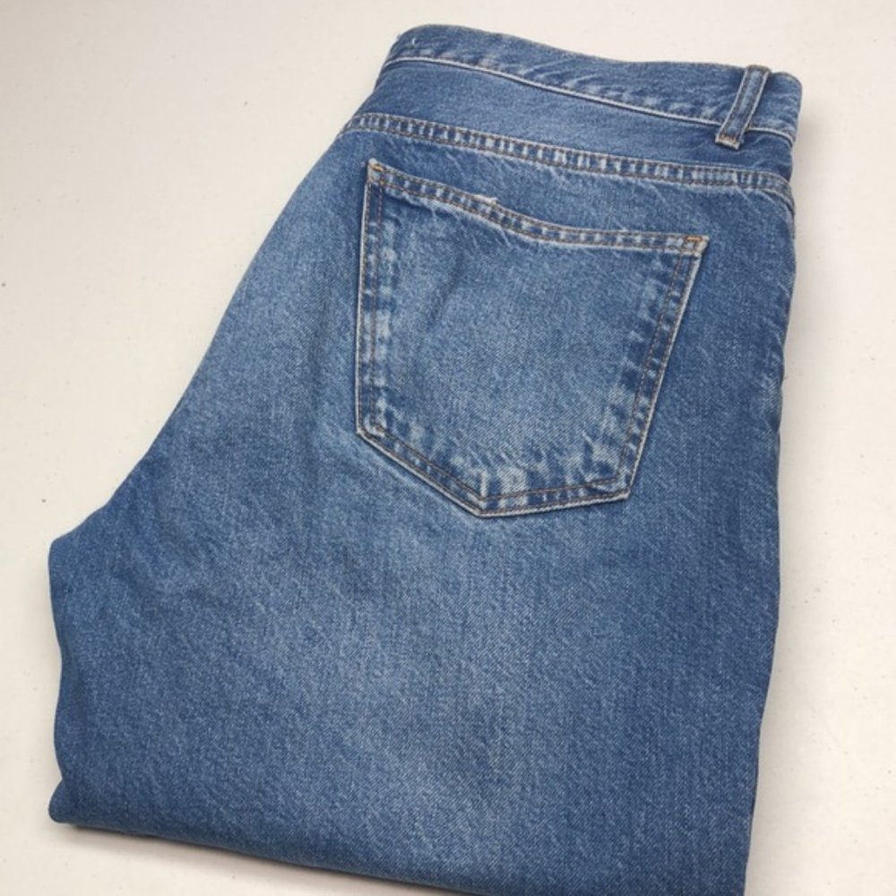 VINTAGE MENS ZARA BUTTONFLY STRAIGHT JEANS 36x30 ⭐
